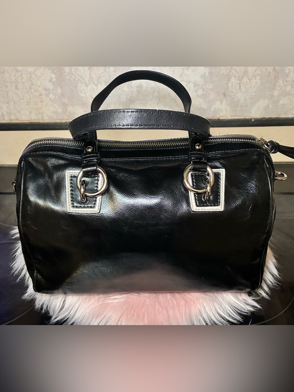 Vintage Coach 70th Anniversary Inlaid C Convertible Signature Satchel - Picture 4 of 16